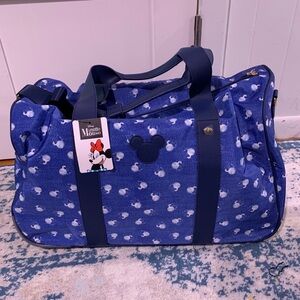 Minnie Mouse Rolling Duffle Bag NEW
